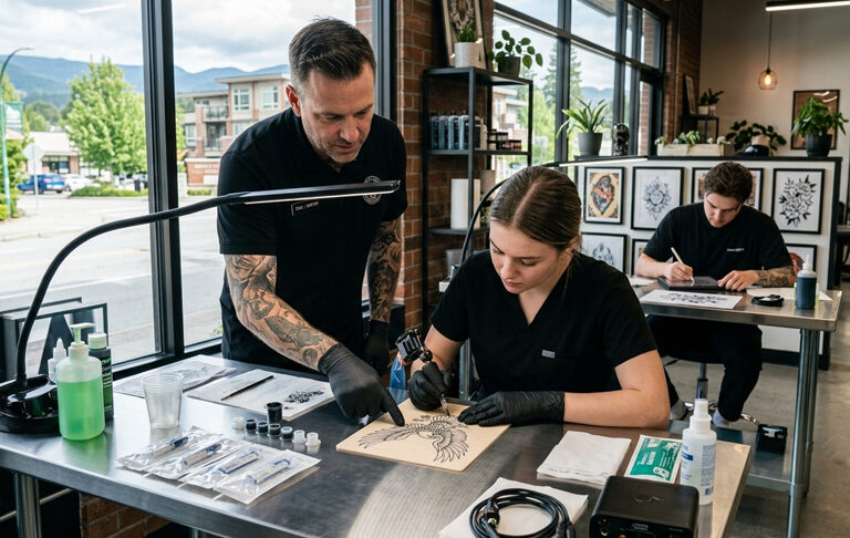 How do you start a tattoo career in Maple Ridge without any experience