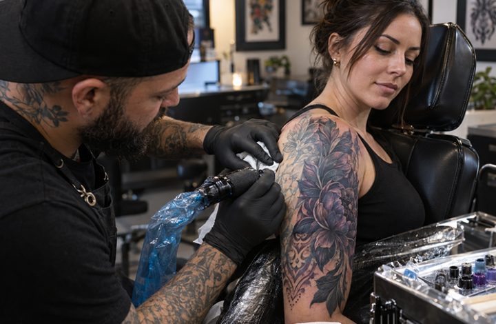 Can a cover-up tattoo completely hide a name or an old portrait