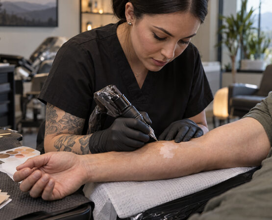 Does vitiligo camouflage tattooing hurt more than a standard tattoo